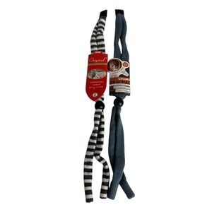 Chums Original Eyeglasses Retainer Two Pack 1 Gray 1 Gray Striped New 0834